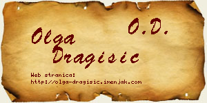 Olga Dragišić vizit kartica